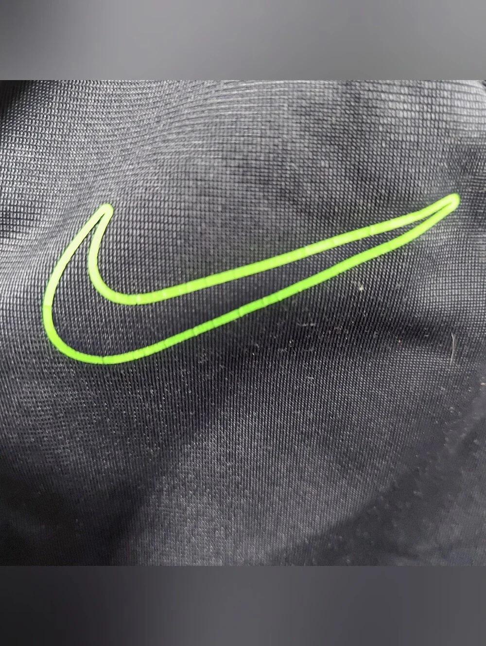 Nike Kids Black, Gray & White Colorblock Zip-Up Jacket with Green Swoosh